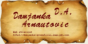 Damjanka Arnautović vizit kartica